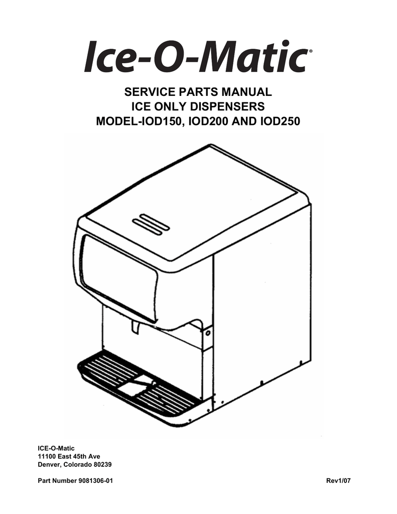 IceOMatic IOD250 Service Manual Manualzz