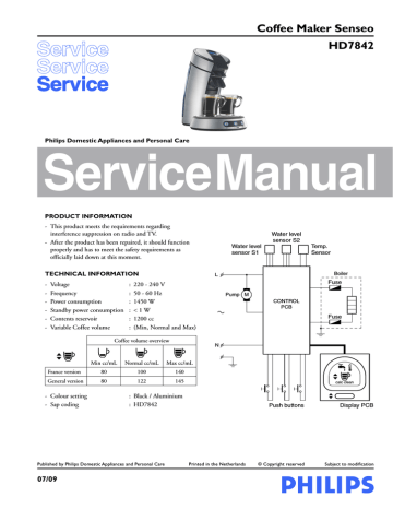 Coffee Maker Senseo HD7842 - Expert-CM 
