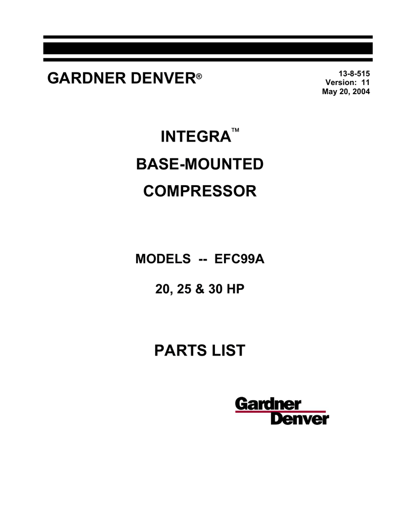gardner denver integra air compressor service manual gardner denver integra air compressor service manual