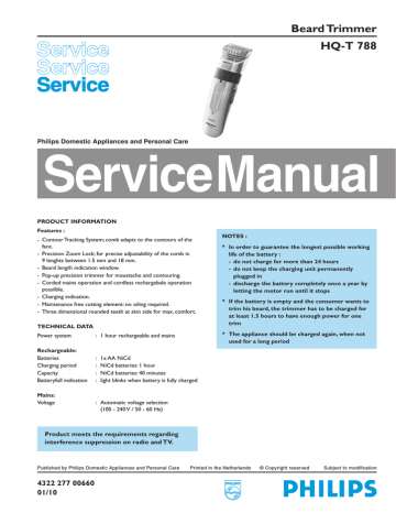 Servman HQ-T 788.indd | Manualzz