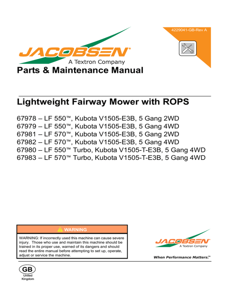 Lf 550 - Jacobsen 