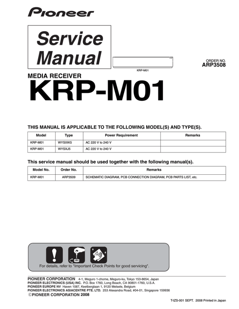 Krp M01 Service Manual Manualzz