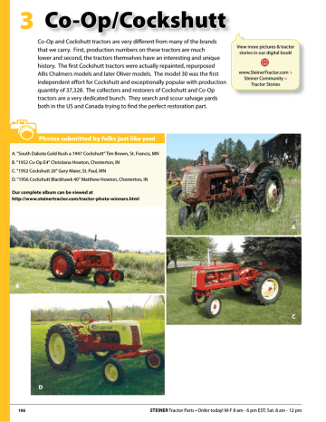 Details about   Cockshutt 40 Tractor Parts Manual Catalog 