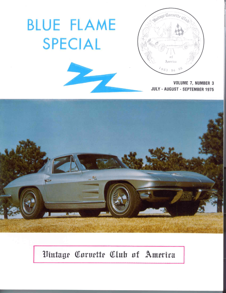 BLUE FLAME - Early Corvette - Manualzz