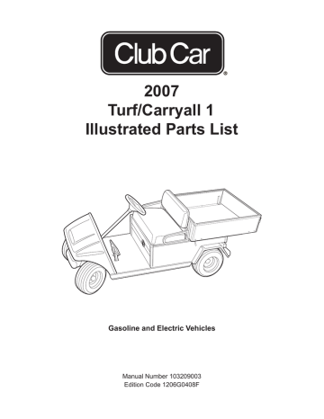 club car carryall 1 parts