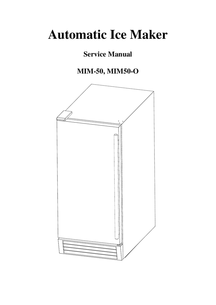 Automatic Undercounter Ice Maker Manualzz