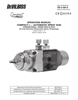 DeVilbiss Compact Automatic Gun - Owner's Manual | Manualzz.com