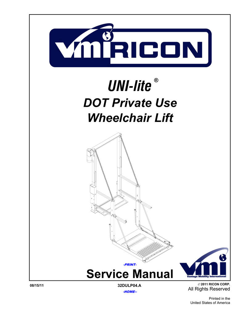 Ricon Wheelchair Lift Wiring Diagram from s1.manualzz.com