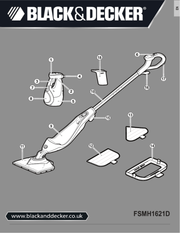 Black Decker FSMH1621 Steam mop Instruction manual Manualzz