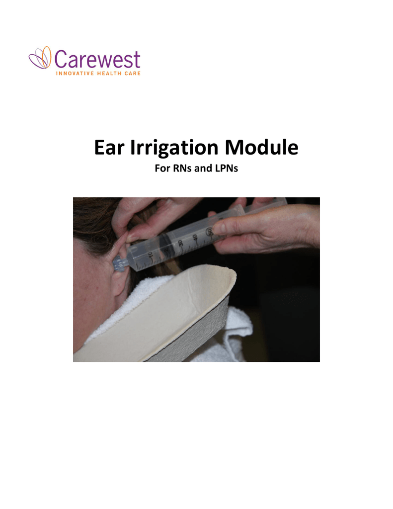 Ear Irrigation Module Manualzz