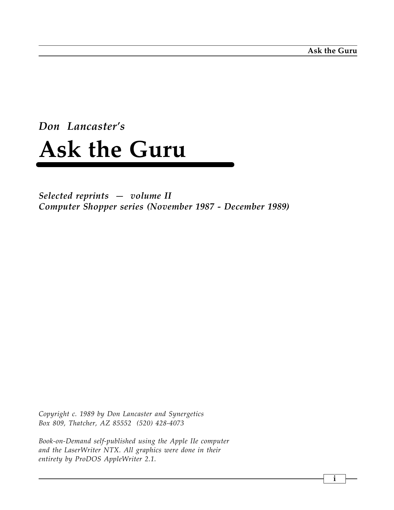 Ask The Guru II | manualzz.com - 