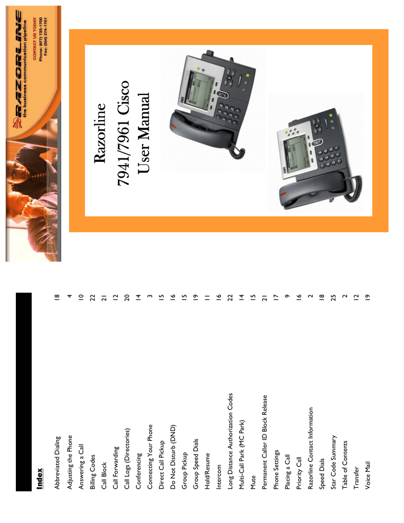 cisco ip phone 7961 manual