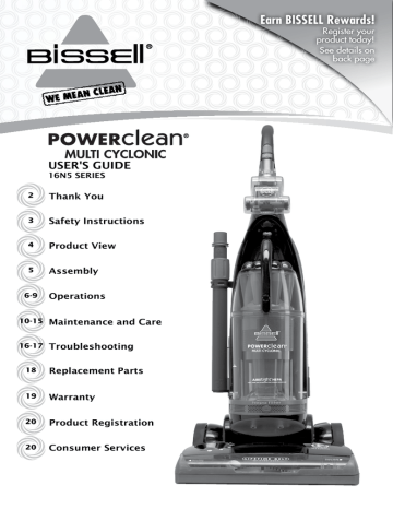 Bissell 93Z6 SERIES User manual | Manualzz