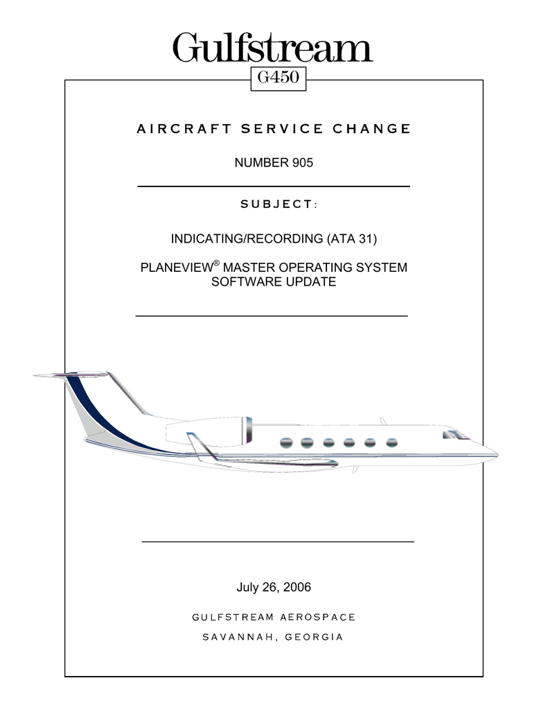 Gulfstream G450 Aircraft Operating Manual - The Best and Latest