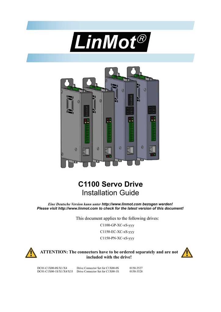 C1100 Servo Drive Installation Guide Manualzz