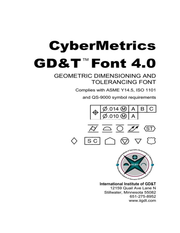 Cybermetrics Gd T Font 4 0 Manualzz