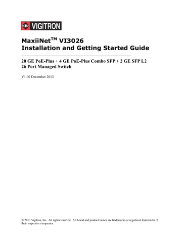 Vi3026 Install Guide | Manualzz