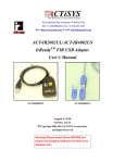 ACTiSYS IR2002UL &amp; IR4002US IrDA USB Adapter user manual