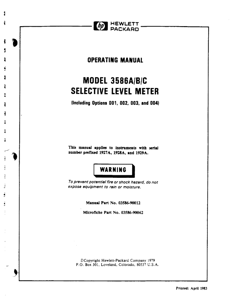 Hewlett Packard Military Radio Manualzz