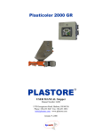 Plasticolor 2000 GR User Manual