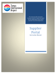 Supplier Portal Instruction Manual