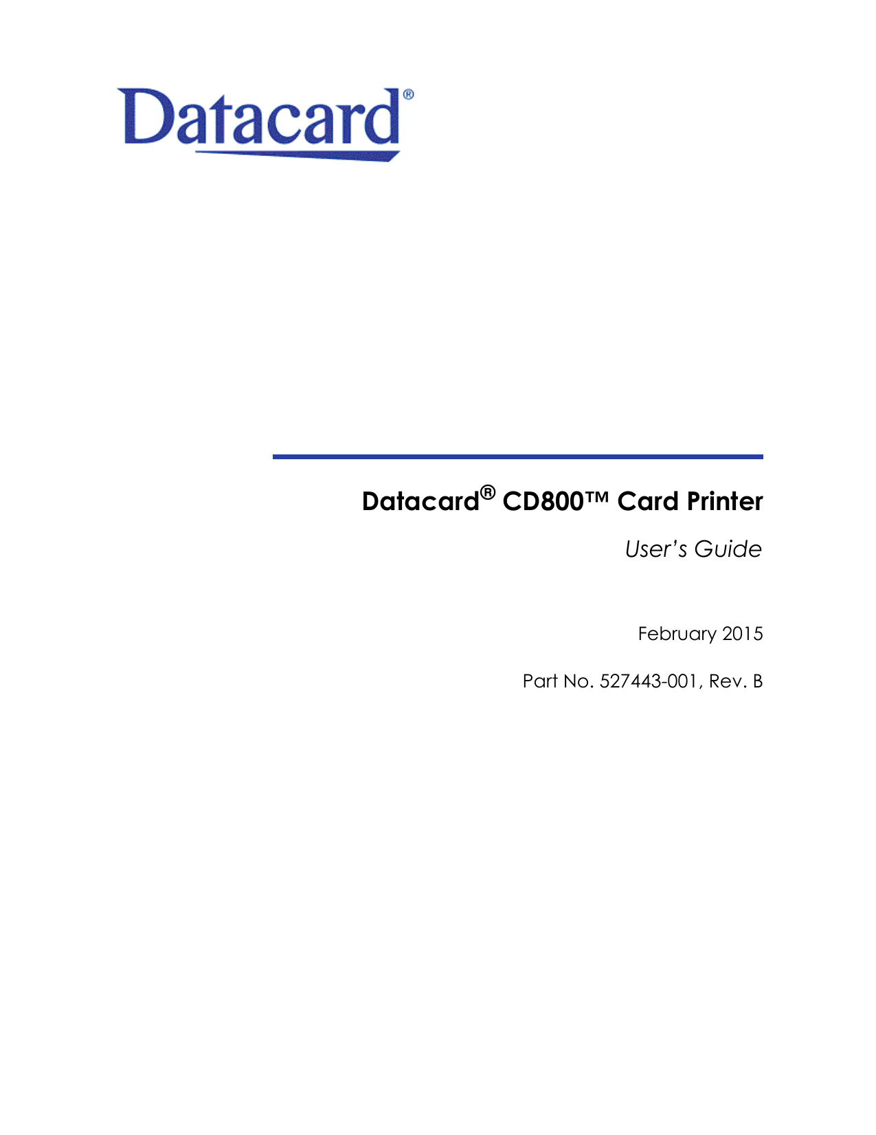 DataCard CD800 User manual Manualzz