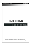 DVR 4/8/16CH User Manual