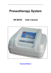 Pressotherapy System SE BC05 User Manual
