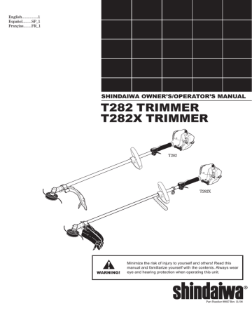 Carburetor & Fuel Line Filter For Shindaiwa T282X T282 String Trimmer Spark Plug 