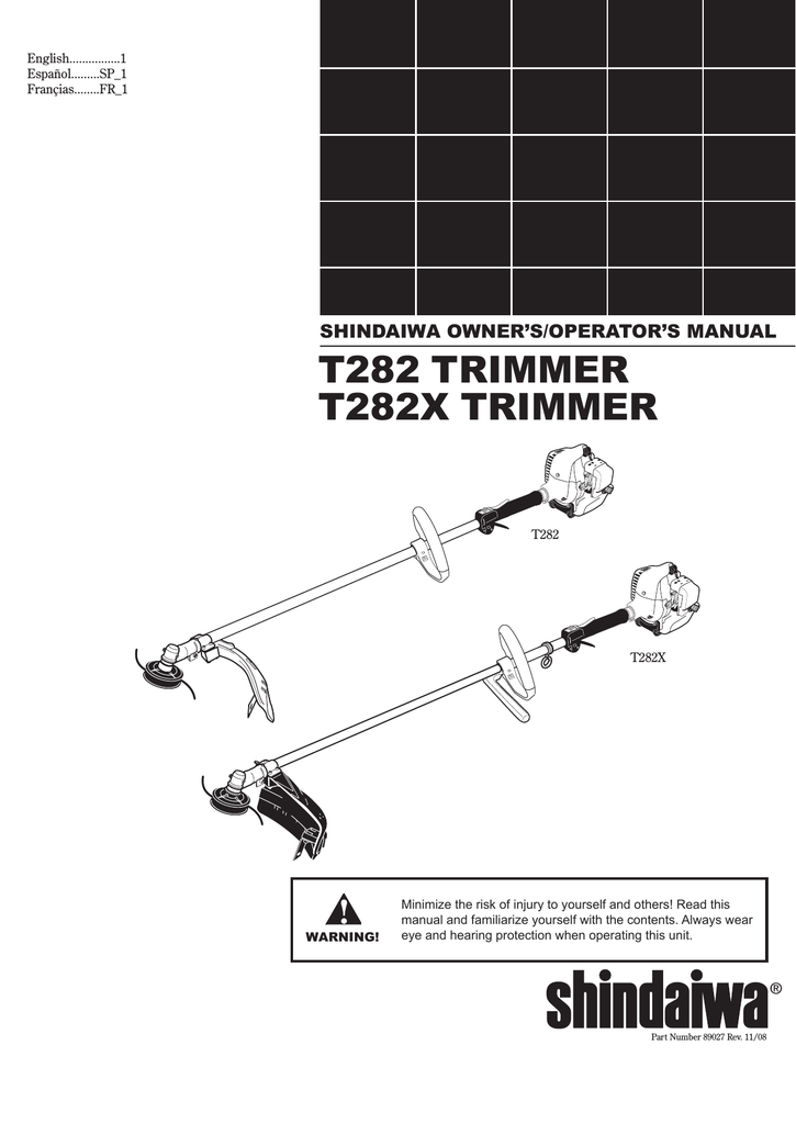 shindaiwa t282 string trimmer weed eater