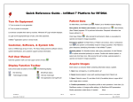 InfiMed i5 Platform for RF/DSA Quick Reference Guide