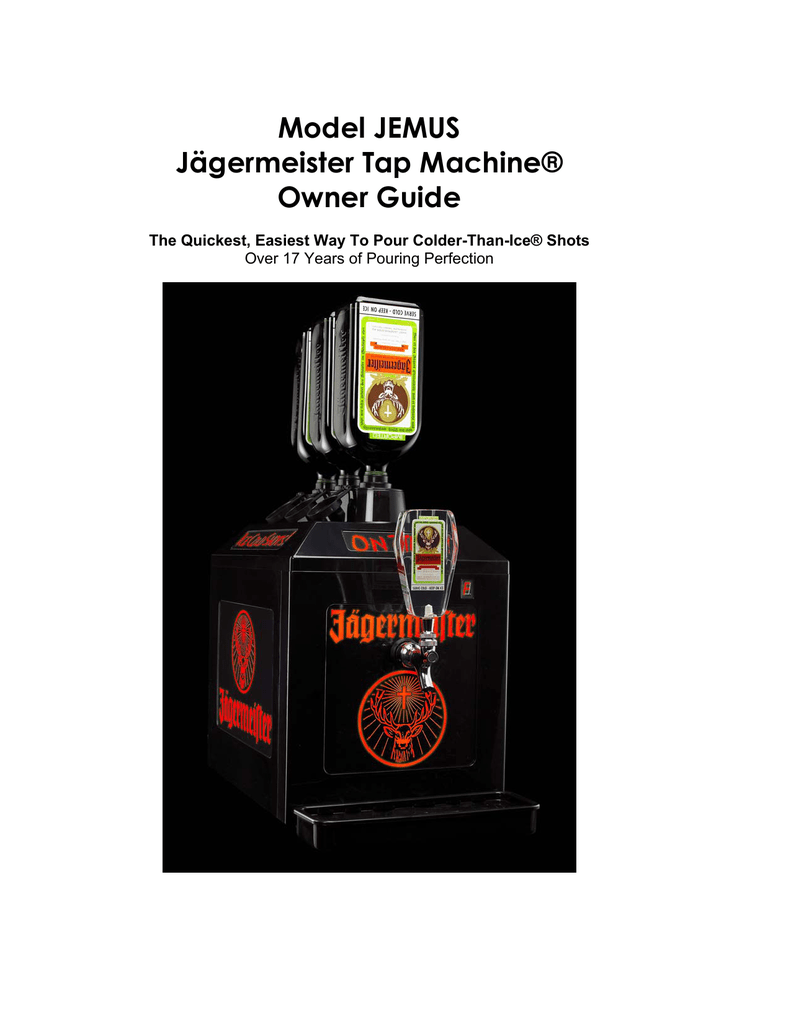 Jägermeister Tap Maschine Bottle Stopper Modell 1-Bottle-Tap JEMEU NEU 