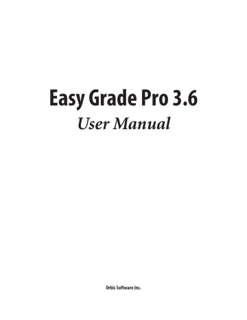 easy grade pro orbis software