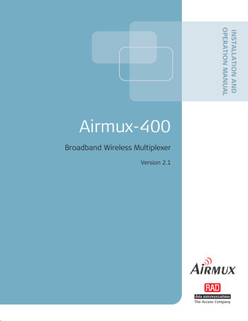 Airmux-400 | Manualzz