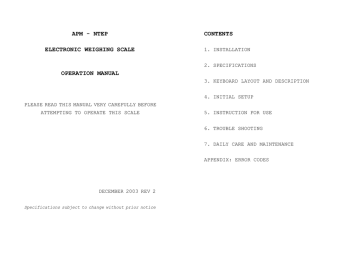 UWE APM 6 Operation Manual Manualzz