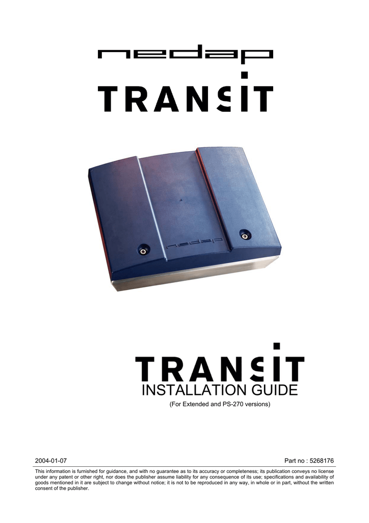 Nedap Transit 9875220 PS270 Long Range Identification System