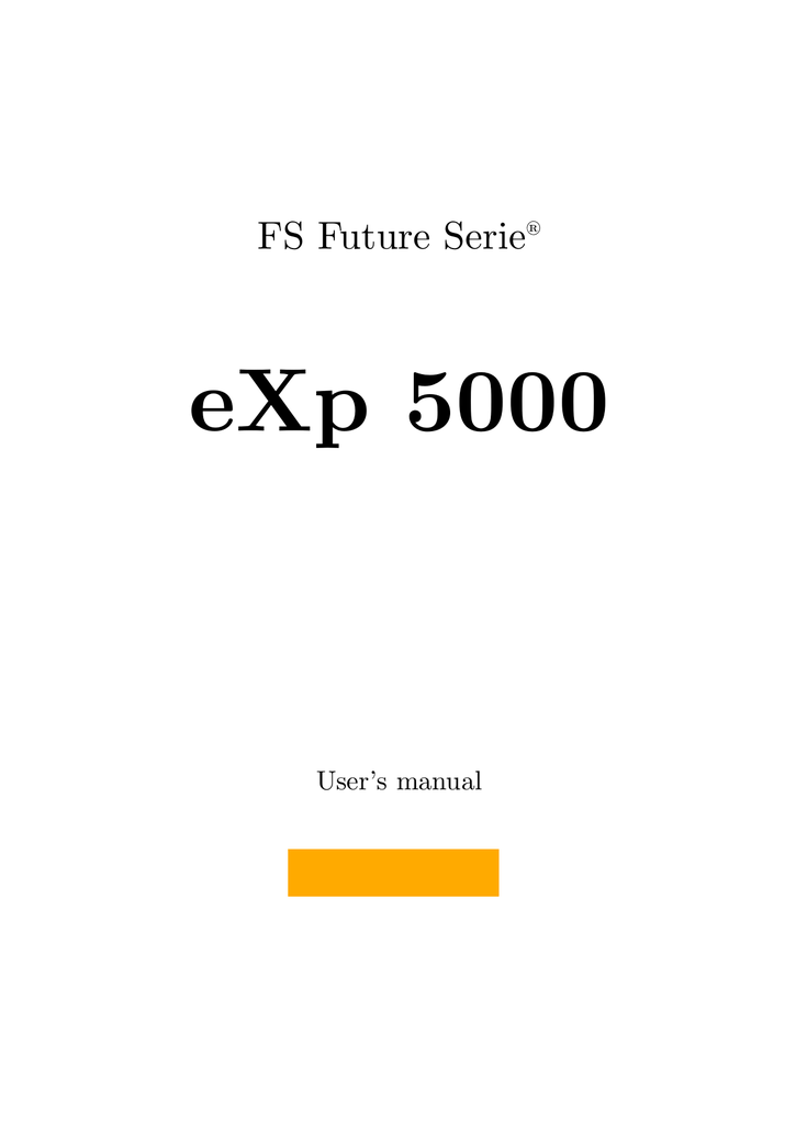 Exp 5000 Manualzz
