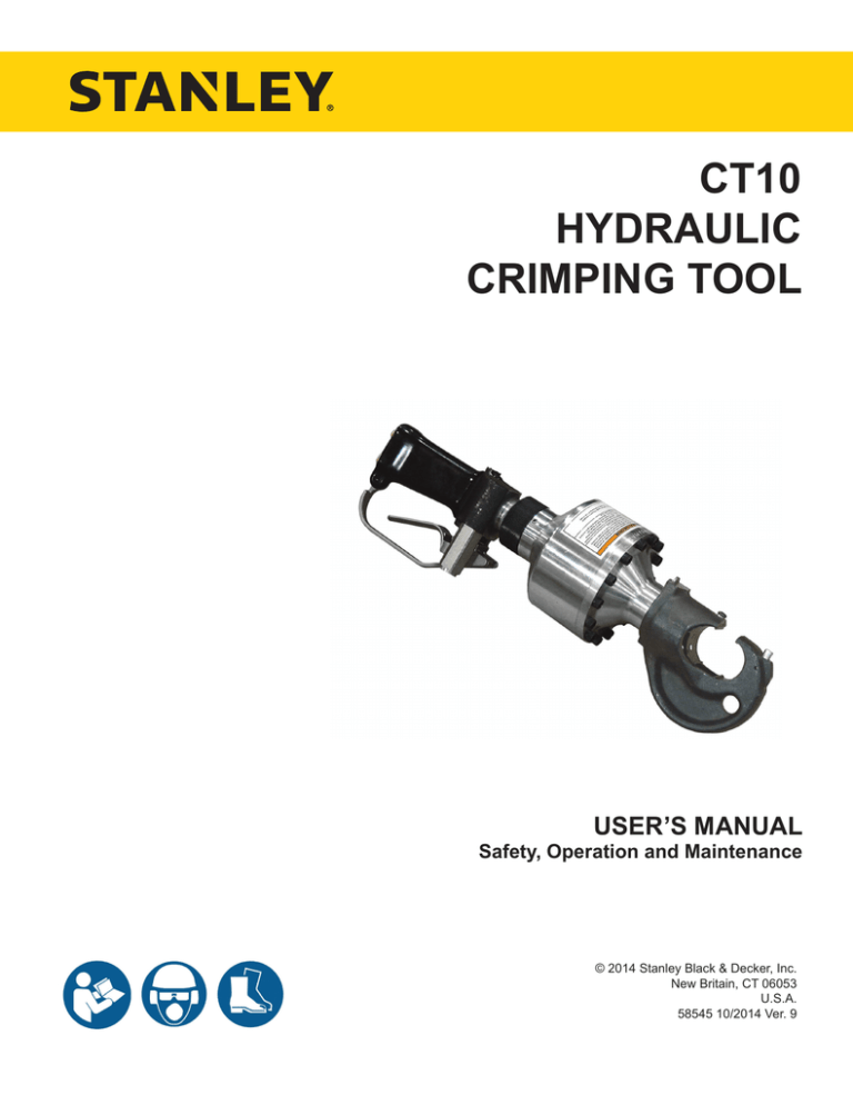 CT10 User Manual Stanley Hydraulic Tools Manualzz