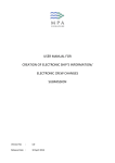 Electronic Ship's Information And Electronic Crew Change form submission user manual
