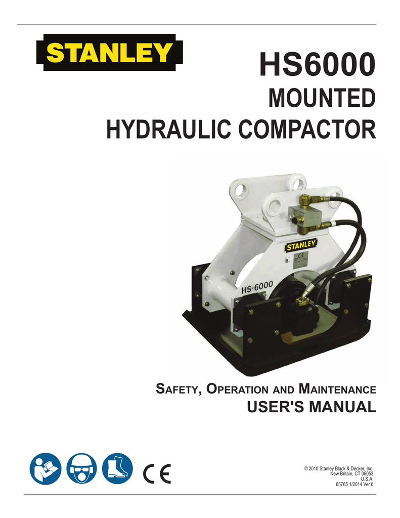 HS6000 Stanley Hydraulic Tools Manualzz