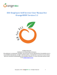 OrangeHRM Employee Self Service 3.2 User Manual