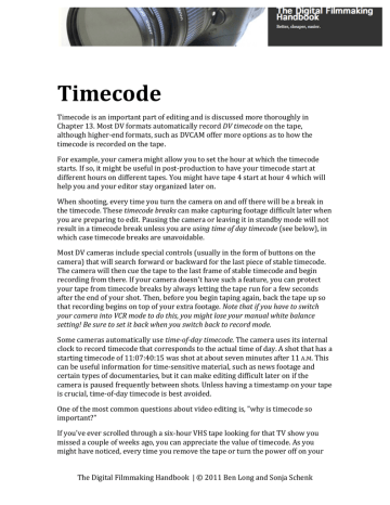 Timecode Manualzz