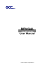 Cutting Plotter SignPal Series Bengal User Manual