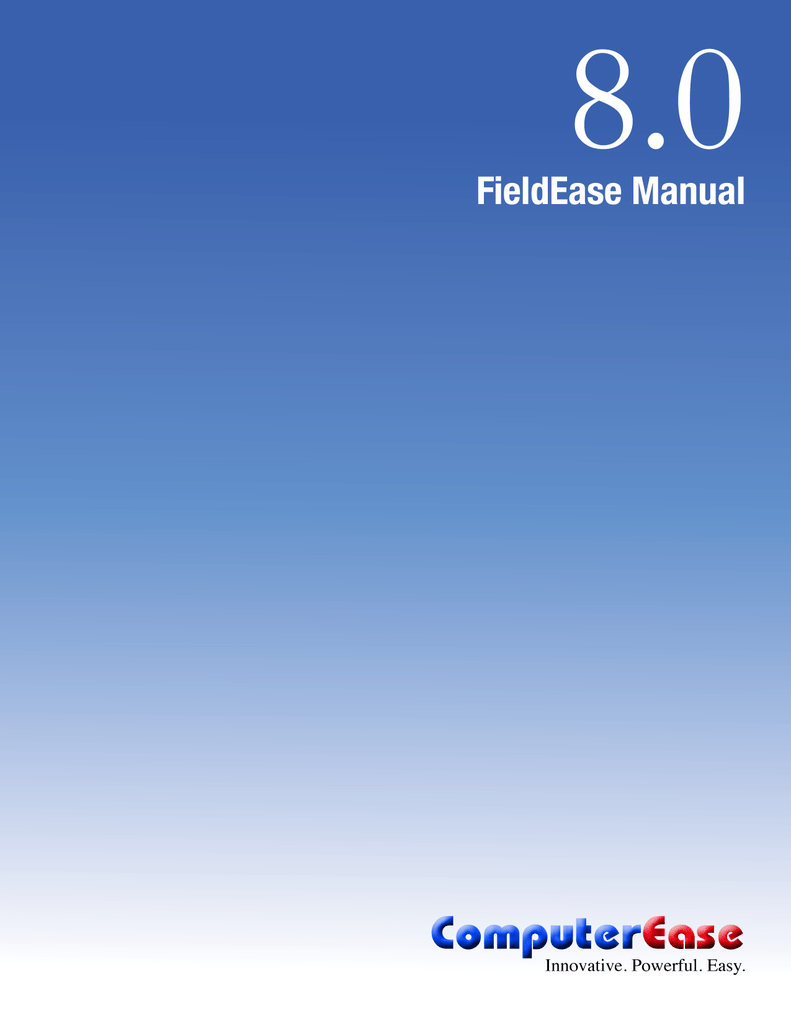 FieldEase Manual | Manualzz