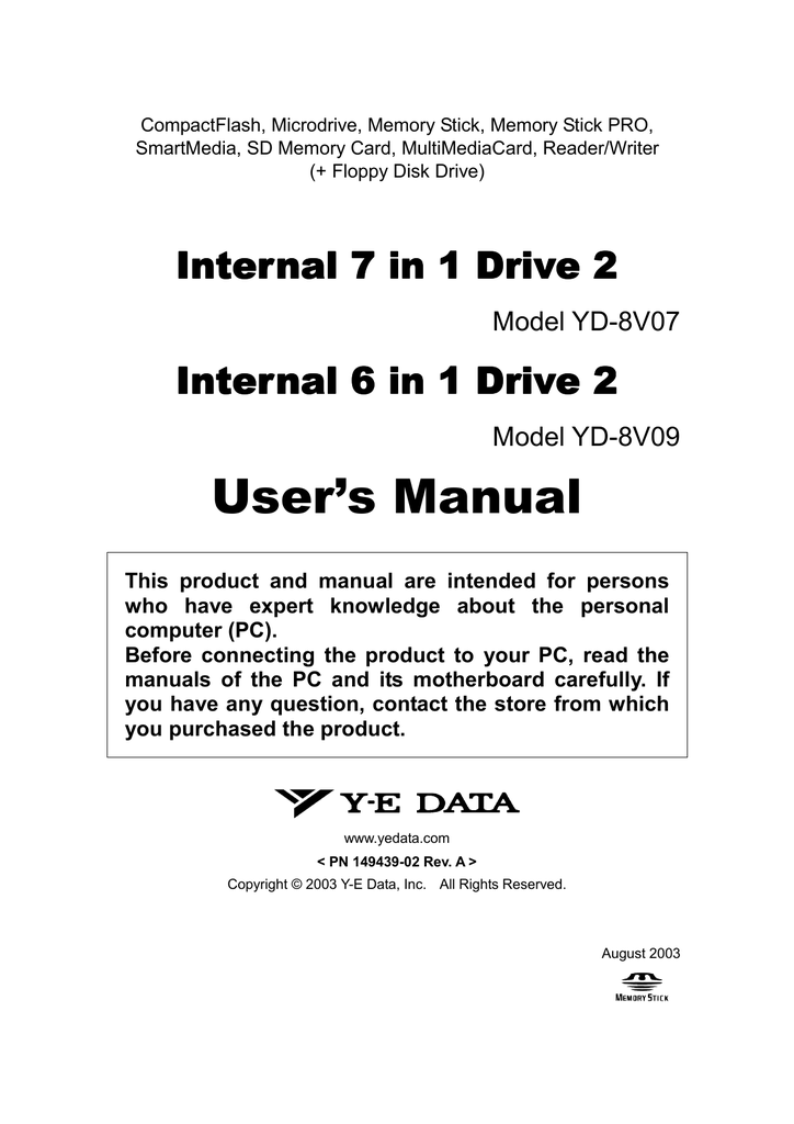 Y-e Data USB Devices Driver Y-e Data USB Devices Driver