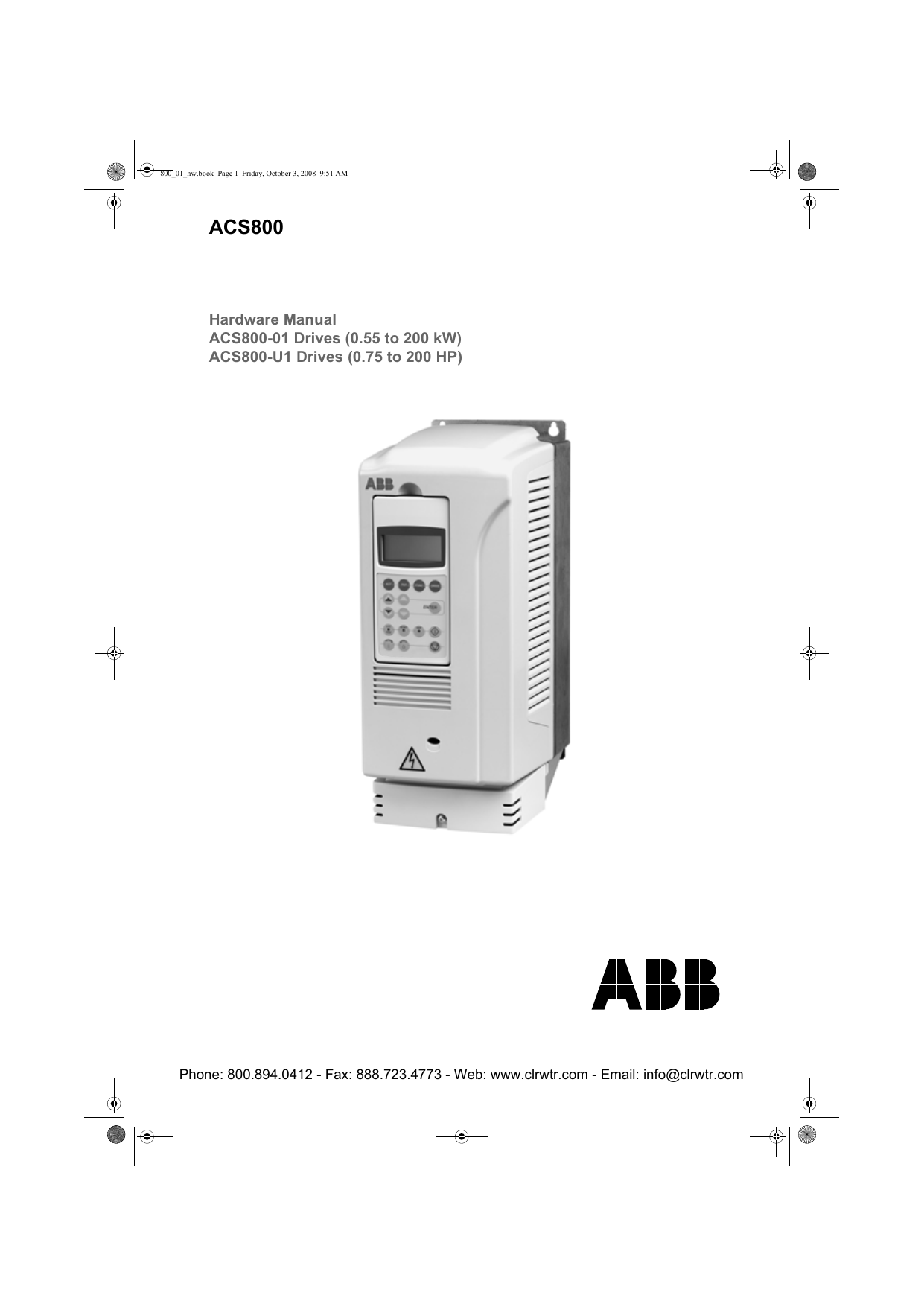 ABB ACS800-01 & ACS800-U1 Drives Hardware Manual | Manualzz