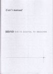 Digital TV Receiver DVB-T2 User's Manual