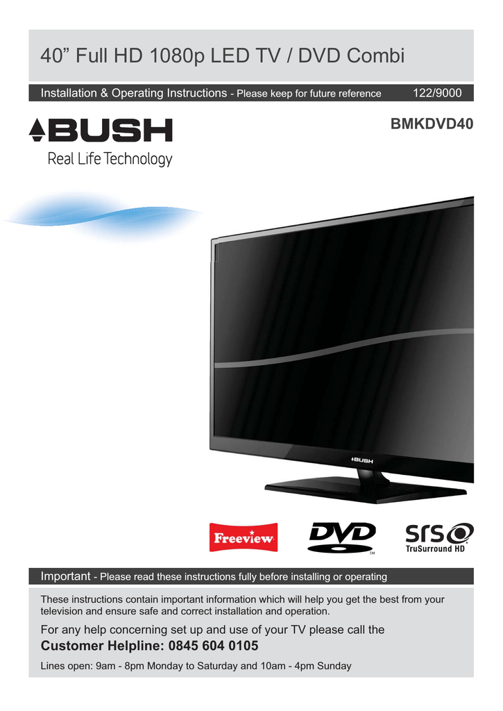 Bush Bmkdvd40 User Manual Manualzz