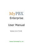 MYPBX ENT M2 User Guide