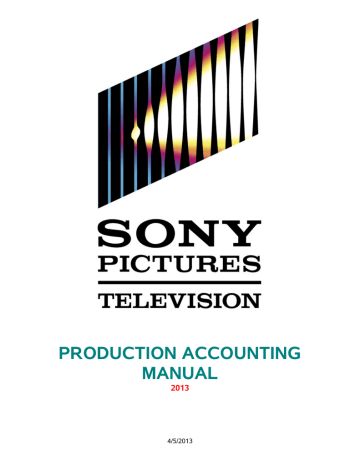 TV PRODUCTION ACCOUNTING MANUAL | Manualzz